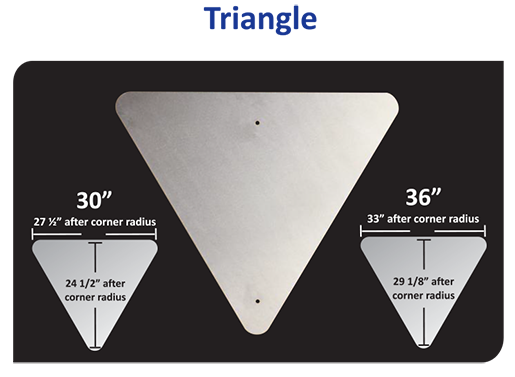 Aluminium Triangle Blanks Sheet